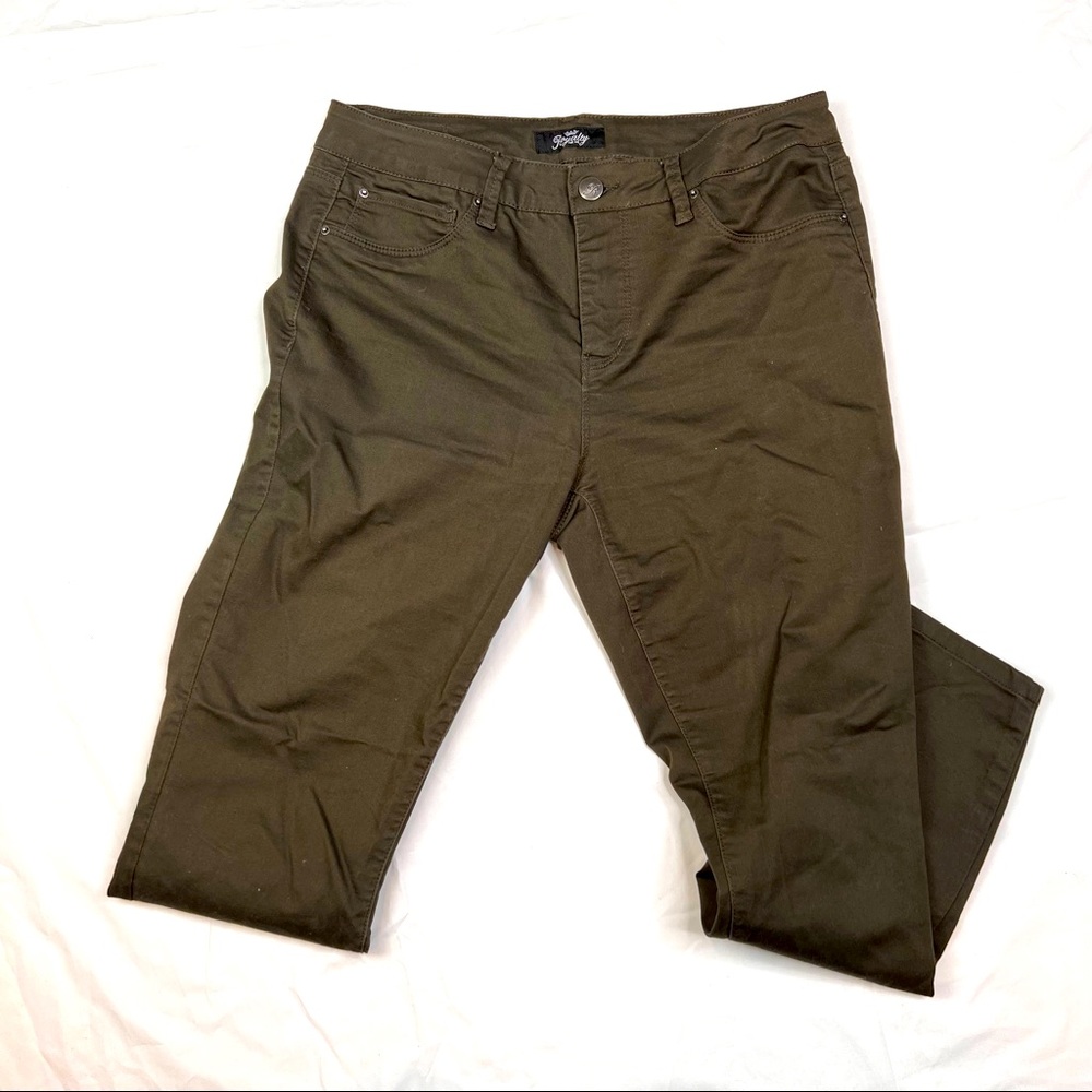 Royalty for Me 12 Green Brown Jeans Trouser Women's A031221 Rn104369